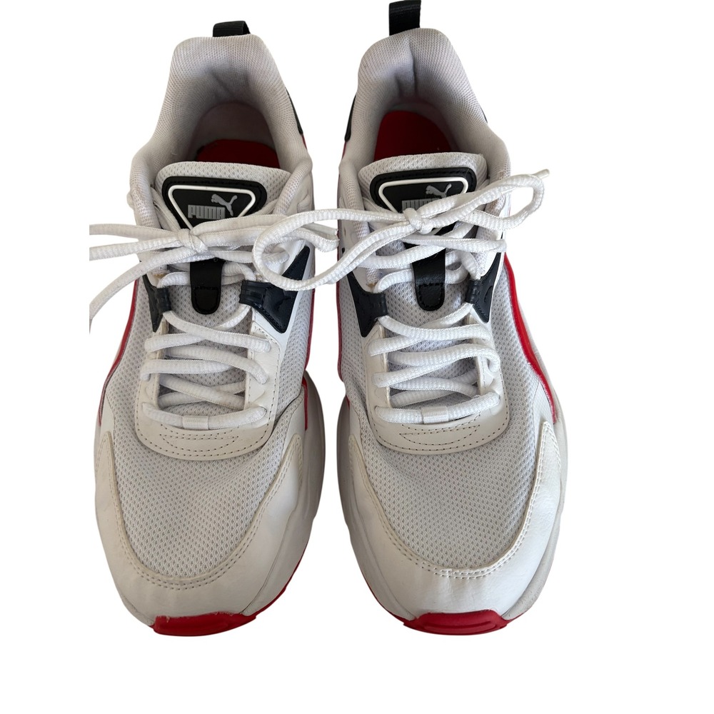 Puma Electron E Pro White Red Black Mens‎ Sneakers 397317-14 Size 8.5